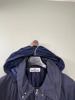 Stone Island Navy Lino Watro Parka Jacket