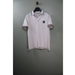 Stone Island White Slim Fit Polo