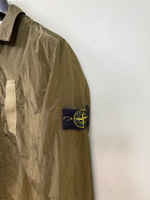 Stone Island Khaki Nylon Metal Overshirt