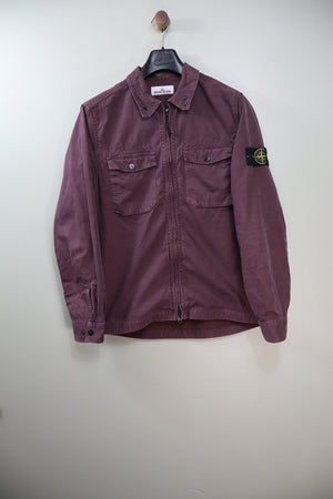 Stone Island Burgundy Overshirt