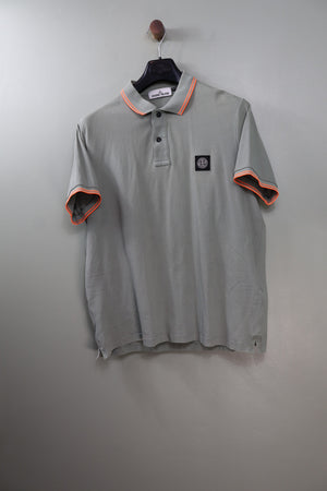 Stone Island Khaki Slim Fit Polo