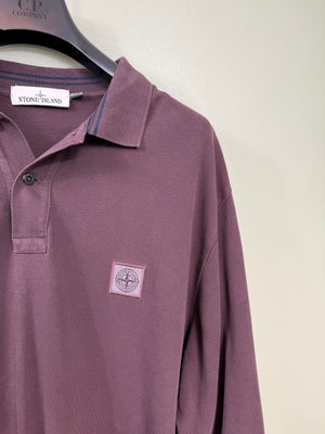 Stone Island Burgundy Regular Fit Polo