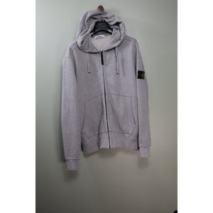 Stone Island Grey Zipped Hoodie