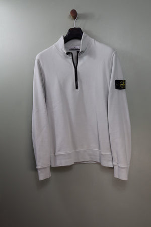 Stone Island Light Grey 1/4 Zip Jumper