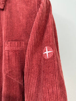 Stone Island Burnt Orange Corduroy Overshirt