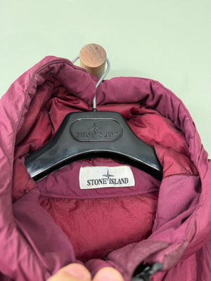 Stone Island Purple Crinkle Reps Down Jacket
