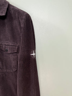 Stone Island Brown Corduroy Overshirt