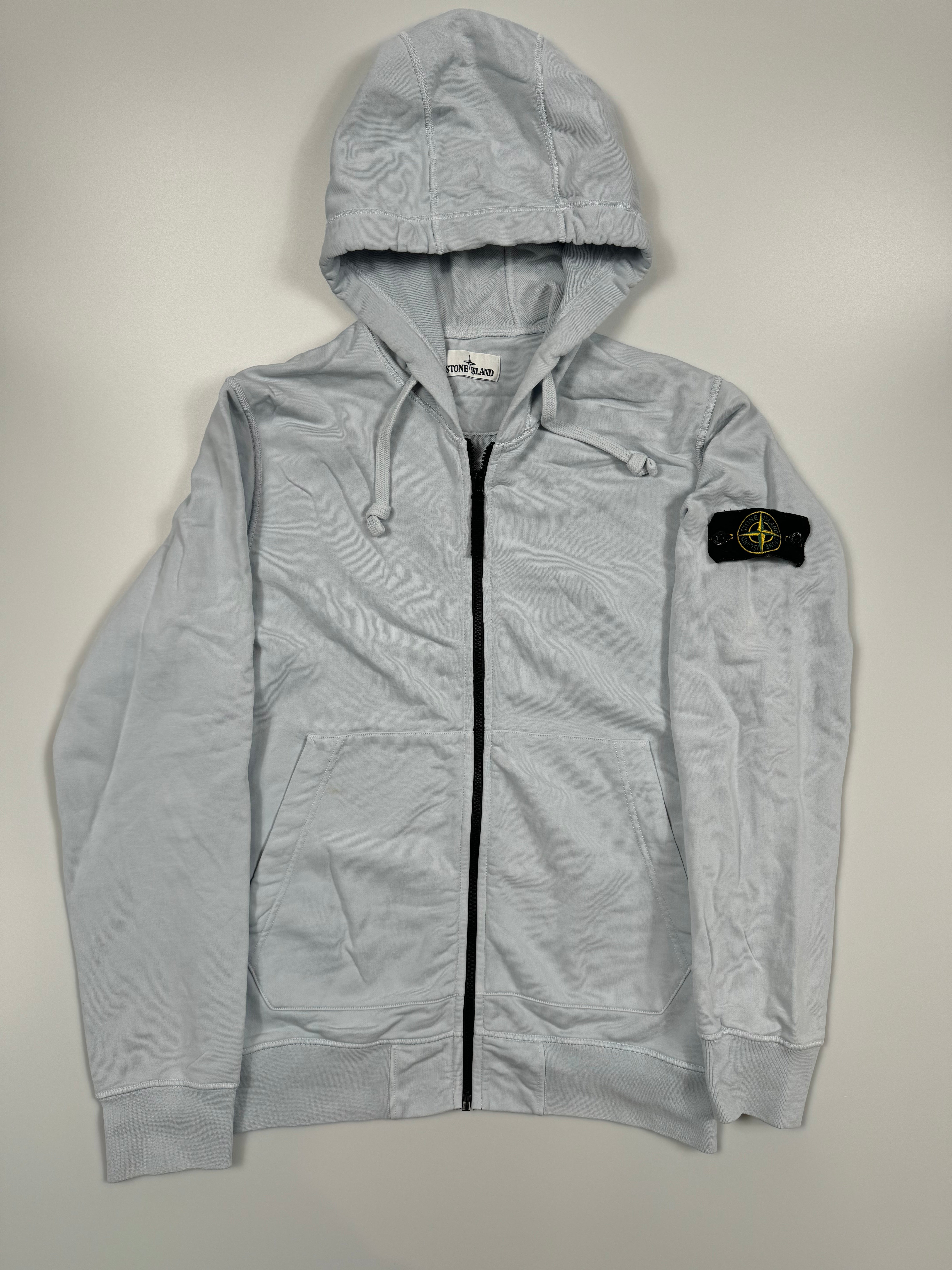 Stone island hoodie baby blue online