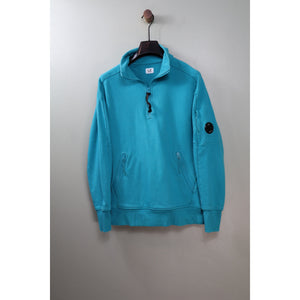 C.P. Company Aqua Blue 1/4 Zip Jumper
