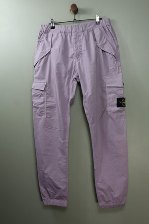Stone Island Purple RE-T Cargo Bottoms
