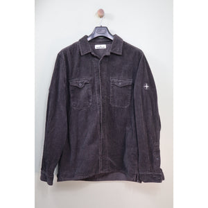 Stone Island Charcoal Grey Corduroy Overshirt