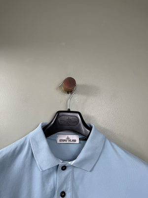 Stone Island Baby Blue Regular Fit Polo