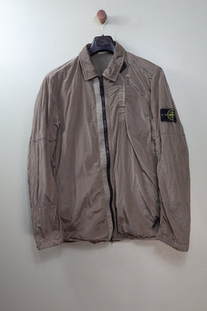Stone Island Khaki Nylon Metal Overshirt