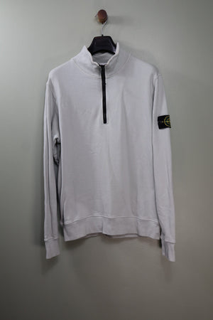 Stone Island Light Grey 1/4 Zip Jumper
