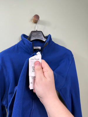 Stone Island Blue 1/4 Zip Jumper