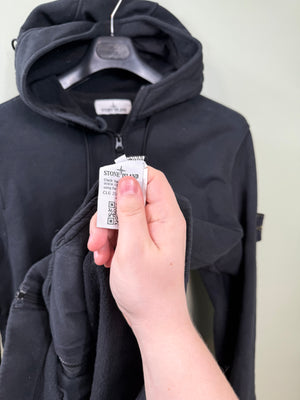 Stone Island Black Zipped Hoodie
