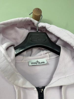 Stone Island Pink Zipped Hoodie