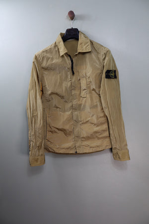 Stone Island Yellow Nylon Metal Overshirt