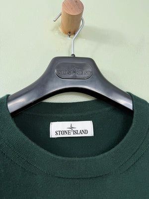 Stone Island Dark Green Knit Jumper