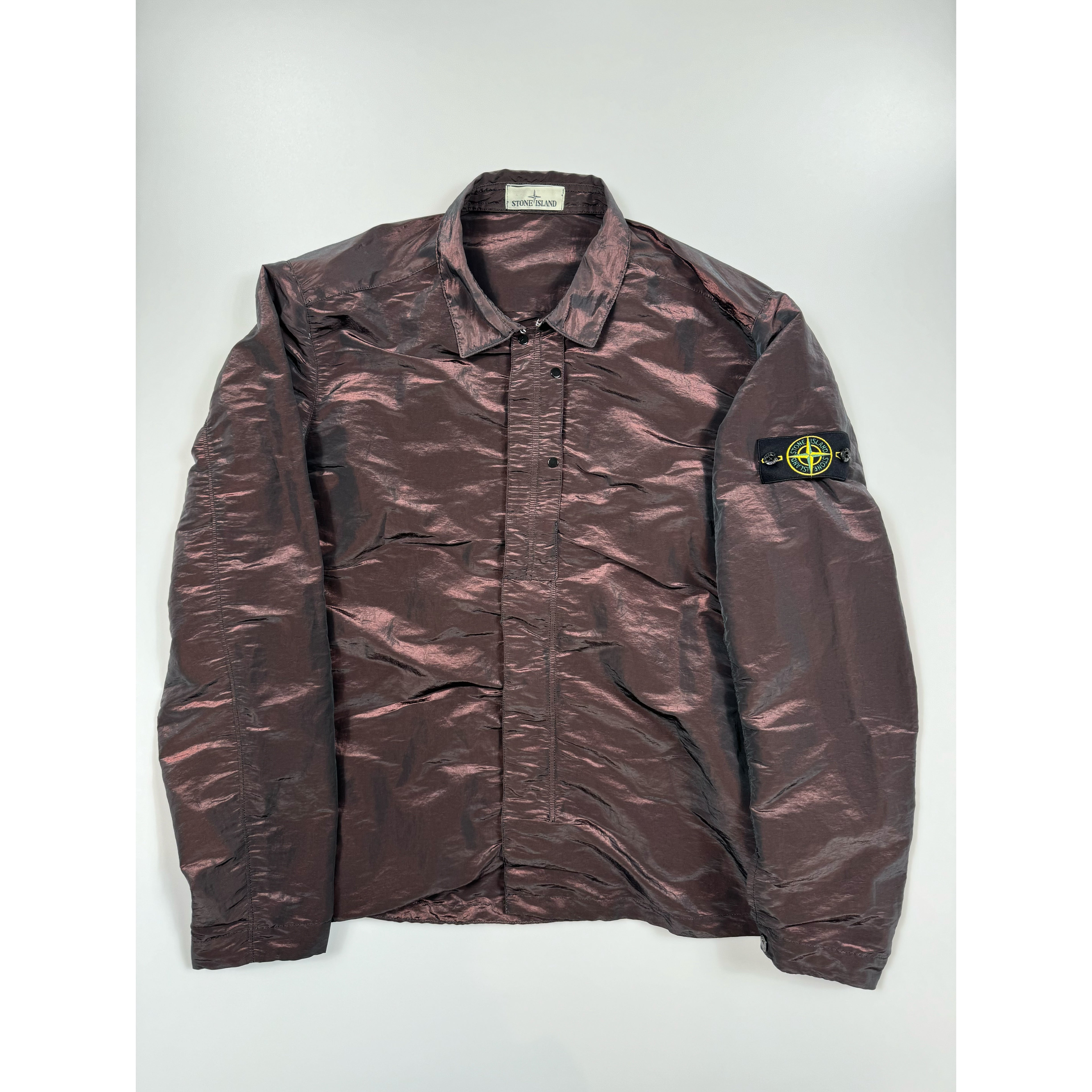 Stone Island Brown Nylon Metal Weft Jacket HeatfromTS