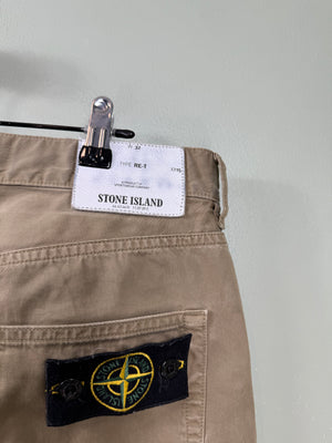 Stone Island Khaki RE-T Chinos