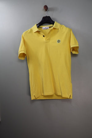 Stone Island Yellow Slim Fit Polo