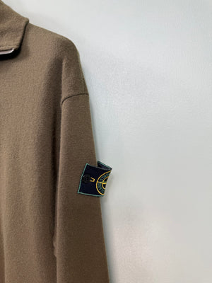 Stone Island Khaki Vintage 1/4 Zip Jumper
