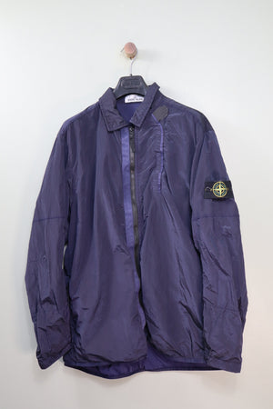 Stone Island Navy Nylon Metal Overshirt