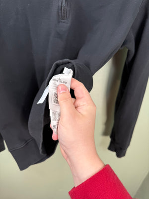 Stone Island Black 1/4 Zip Jumper