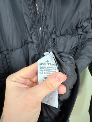 Stone Island Black Garment Dyed Crinkle Reps NY Jacket