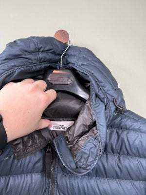 Stone Island Navy Bio-Based Ripstop Down Jacket