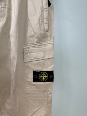 Stone Island Beige RE-T Cargo Bottoms