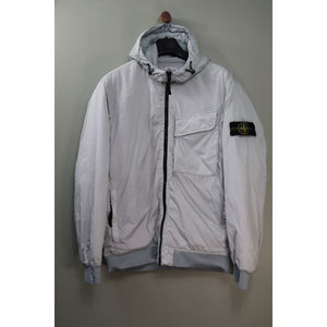 Stone Island Light Grey Crinkle Reps Jacket