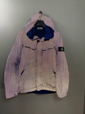 Stone Island Blue Pixel Reflective Jacket