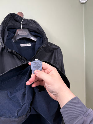 Stone Island Navy Nylon Shimmer Jacket