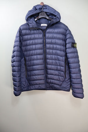 Stone Island Navy Micro Yarn Down Jacket