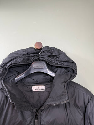 Stone Island Black Crinkle Reps Down Jacket