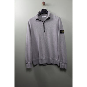 Stone Island Grey 1/4 Zip Jumper