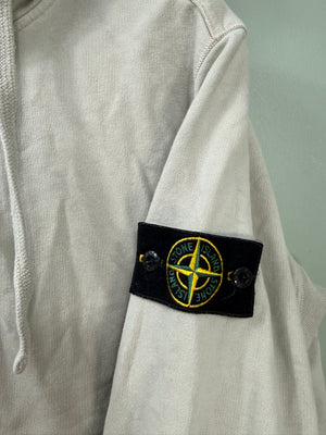 Stone Island Light Grey Zipped Hoodie