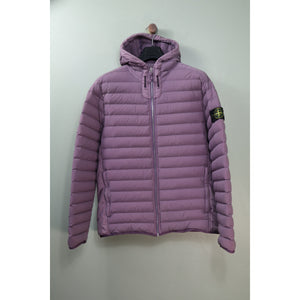 Stone Island Purple Loom Woven Down Jacket