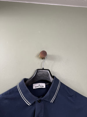 Stone Island Navy Slim Fit Polo