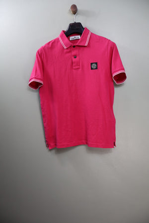 Stone Island Pink Slim Fit Polo