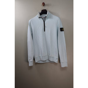 Stone Island Baby Blue 1/4 Zip Jumper