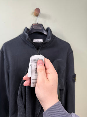 Stone Island Black 1/4 Zip Jumper