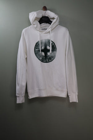 Stone Island White Hoodie