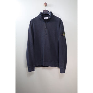 Stone Island Black 1/4 Zip Jumper