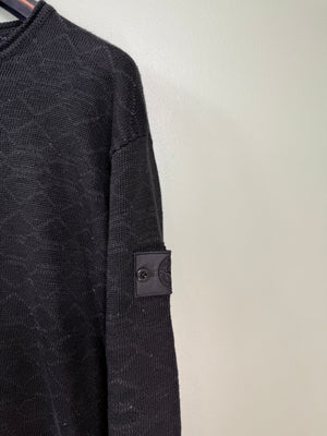 Stone Island Black Shadow Project Honeycomb Knit Jumper
