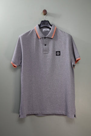 Stone Island Grey SL Polo Shirt