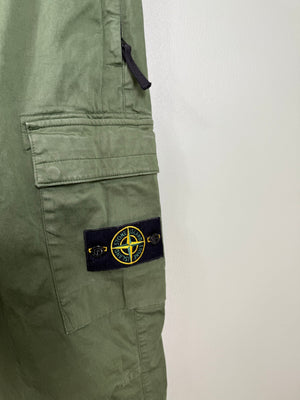 Stone Island Green RE-T Cargo Bottoms