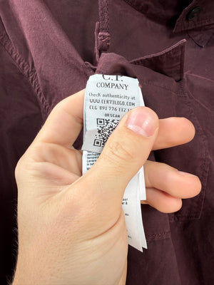 C.P. Company Burgundy Smock Overshirt